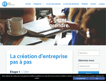 Tablet Screenshot of creer-gerer-entreprendre.fr